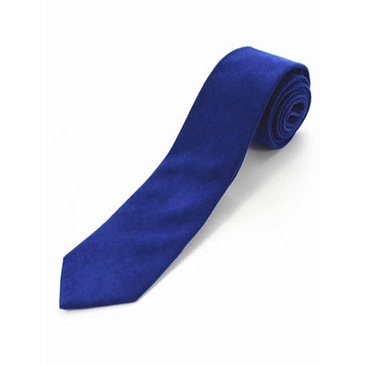 JEMYGINS Original hochwertige Baumwolle 2,4 '' Skinny Plaid Solid Cashmere Krawatte Wolle Männer Krawatte für Jugendarbeitstreffen