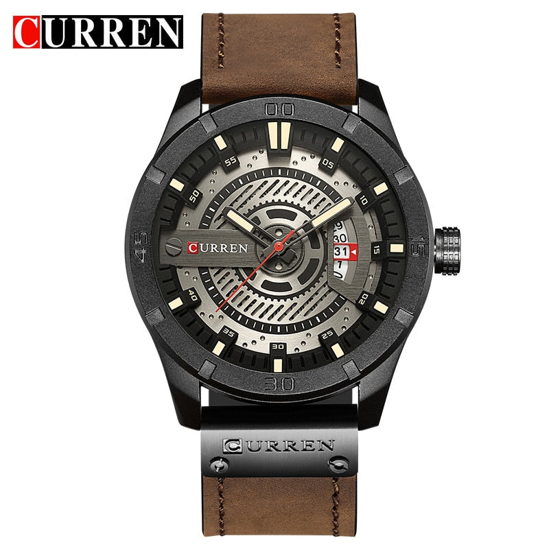 CURREN Hot Fashion Creative Watches Casual Military Quartz Sports Wristwatch Display Date Male Clock Hodinky Relogio Masculino