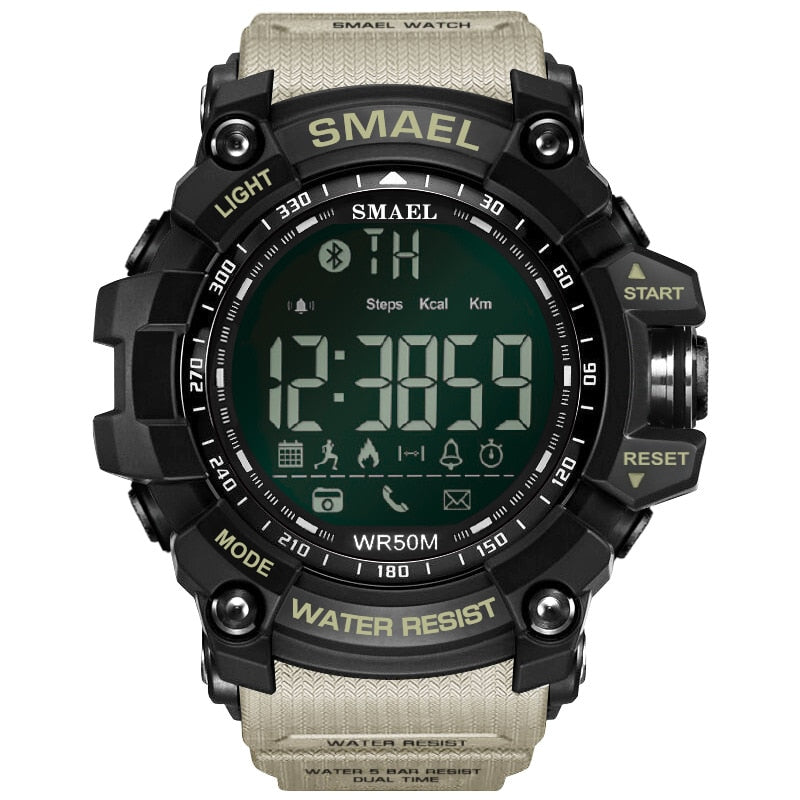 Relojes cronógrafo SMAEL para hombre, reloj deportivo para hombre, reloj militar del ejército, reloj Digital LED multifunción resistente al agua para hombre