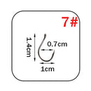 W.P.E Brand 1 pack Fishing Hook Size 7#-15# Barbed Hook High-Carbon Steel Single Circle Carp Fishhook Jig Tackle Accessories