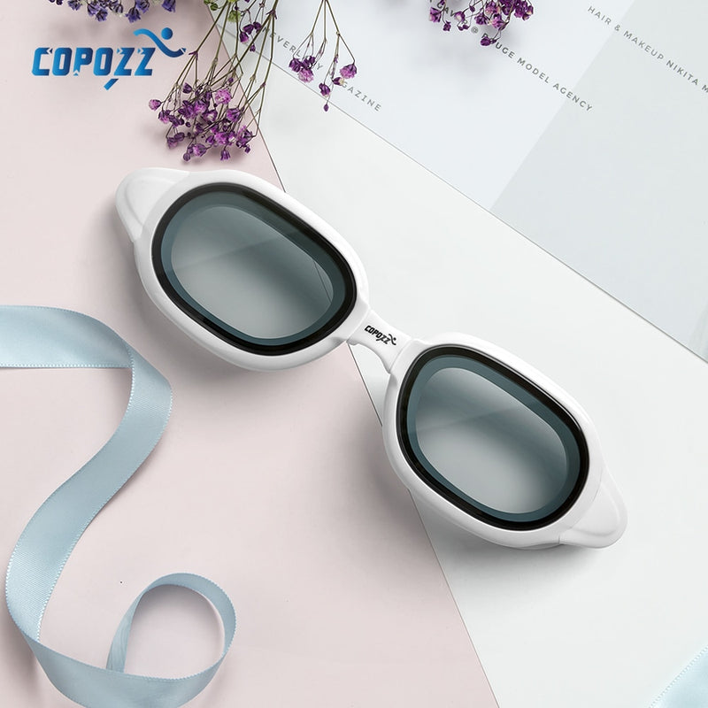 COPOZZ Swimming Goggles Myopia 0 -1.5 to -7 Men Women Anti fog UV Protecion Waterproof Swimming Glasses Diopter Swim Eyewear