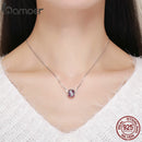 BAMOER Spring Collection 925 Sterling Silver Maple Leaves Clear CZ Beads fit Charm Bracelet &amp; Necklaces DIY Jewelry SCC570