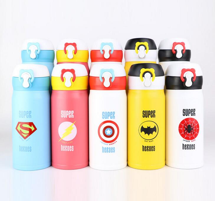 350/500ML Cute Cartoon garrafa termica thermo mug Thermos Stainless Steel Vacuum Flask for Kids Girls Men Water Bottle