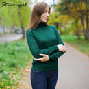 Cashmere Sweater Women Turtleneck 2021 Winter White Women&