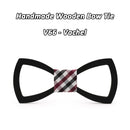 Mahoosive Wood Bow tie men Groom Marry Groomsmen Wedding Party Colorful Engraved Butterfly Cravats Mens wooden bow tie
