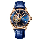 Reef Tiger/RT Dress Herrenuhr Blau Tourbillon Uhren Top-Marke Luxus Automatische Mechanische Uhr Relogio Masculino RGA1639