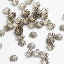 Bead Caps 300Pcs/lot Pick 4 Colors 5Leaf Hollow Flower End Beads Caps 10mm Jewelry Findings Making DIY Jewelry Supplies