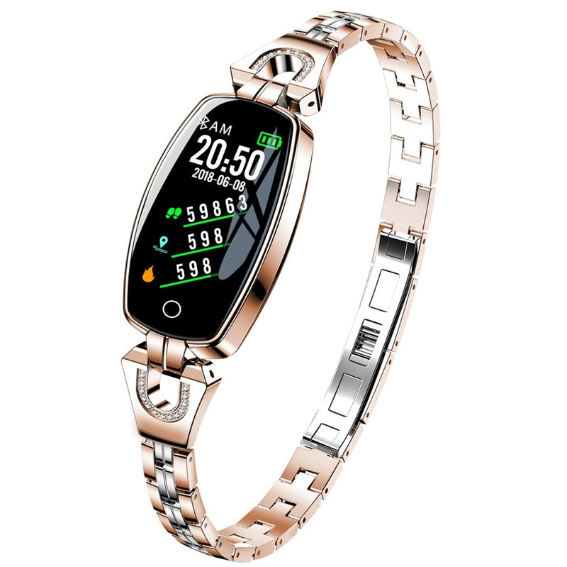 Reloj inteligente 696 H8 para mujer, reloj inteligente para mujer, podómetro de presión arterial, resistente al agua, rastreador de actividad física, pulsera Xiaomi Band