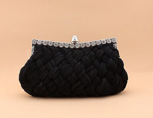 Hot spring Evening bag weave clutch bags woman handbag Silk Elegant Dinner Ladies&