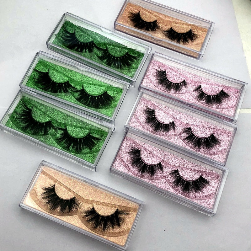 Wholesale Free UPS 50 pairs Mikiwi Eyelashes 3D 5D  Mink Lashes Handmade Dramatic Lashes 80 styles custom logo label lashes