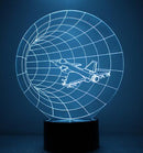 Touch Remote Control Air Plane 3D Light LED Table Lamp Optical Illusion Bulb Night Light 7 Colors Changing Mood Lamp USB Lamp