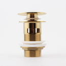 Gold Basin Sink Slotted Pop Up Waste Drain Brass 1 1/4 Bottle Trap P-TRAP Kit Set with Overflow 11-096