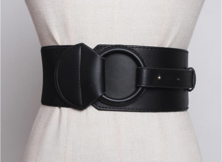 Brand Design Waistband Women's Elastic Wide Belt Stretchy Corset Female Black Waistbands Wide Belts for Lady Dress