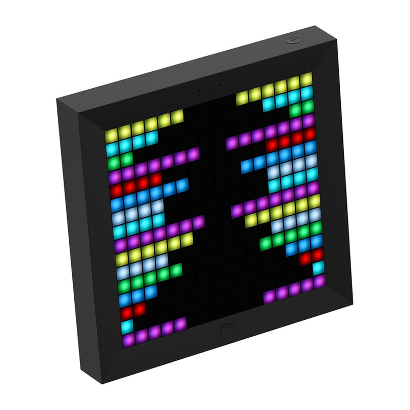 Reloj despertador con marco de fotos Digital Divoom Pixoo con pantalla LED programable de arte de píxeles, decoración de letrero de luz de neón, regalo de Año Nuevo 2021