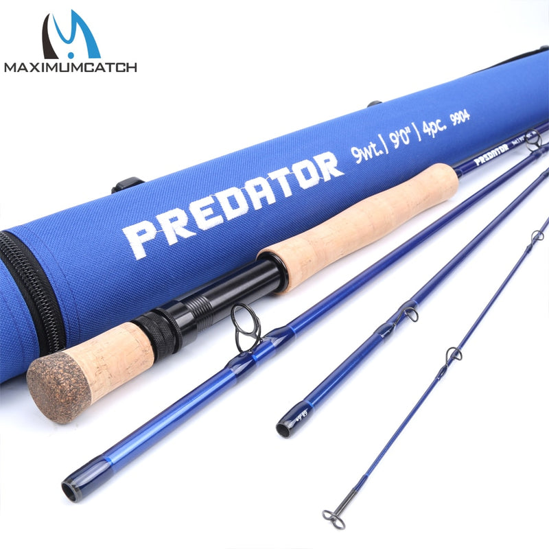 Maximumcatch Saltwater Fly Fishing Rod Fast Action 30T Carbon Fiber Fly Rod With Cordura Rod Tube For Fishing Bass Salmon Pike