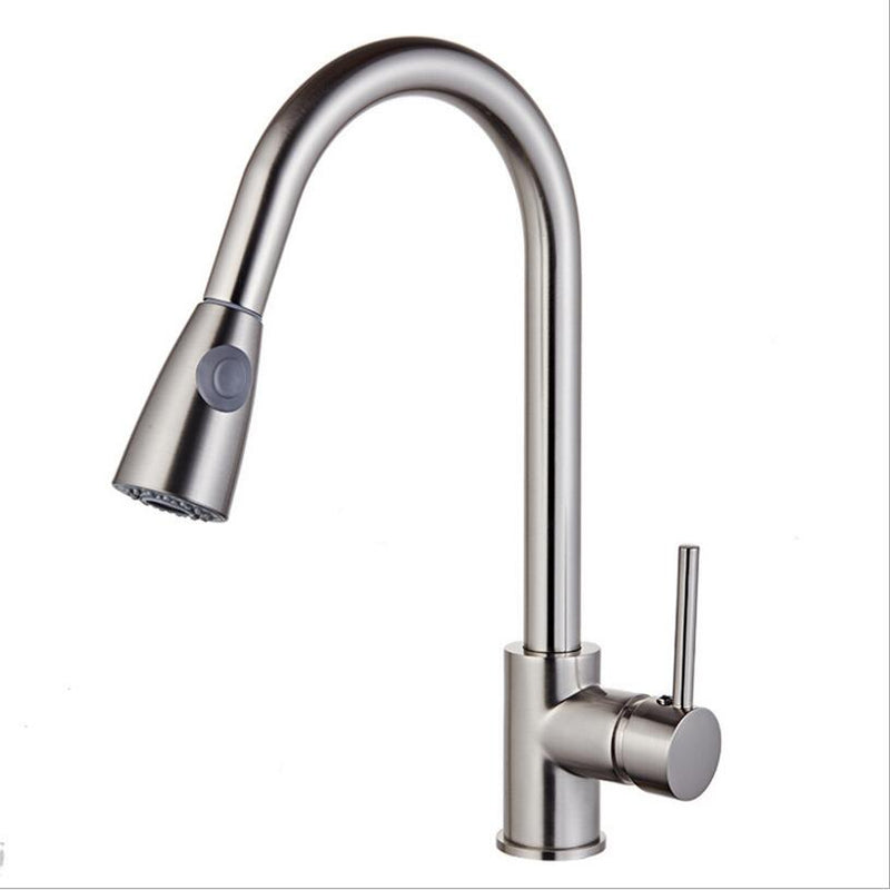 Kitchen Faucet Mixer Pull Out Kitchen Tap Single Handle Single Hole 360 Rotate Copper Chrome/ Nickel/Gold Swivel Sink Mixer Tap