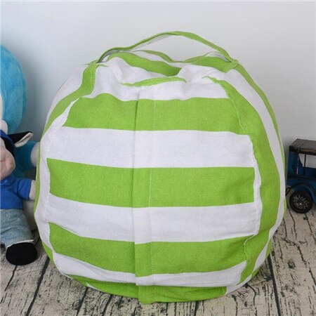 New Bean Bag Storage Stuffed Animal Chair Kids Toys Zip Canvas Children Kids Plush Toy Organizer Large Capacity