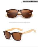 Gafas de sol de bambú de madera polarizada LongKeeper para mujer, diseño de marca para hombre, gafas de sol con brazos de madera reales, lentes de espejo, Gafas de sol