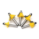 Juego de brocas para enrutador de 12 Uds., cortador de madera 1/4, molino de vástago de carburo, recorte de carpintería, herramientas de corte para tallado y grabado