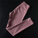 Super dehnbare Gymnastikhose Bauchkontrolle Yogahose mit versteckter Tasche Sportleggings mit hoher Taille Push Up Laufhose Damen