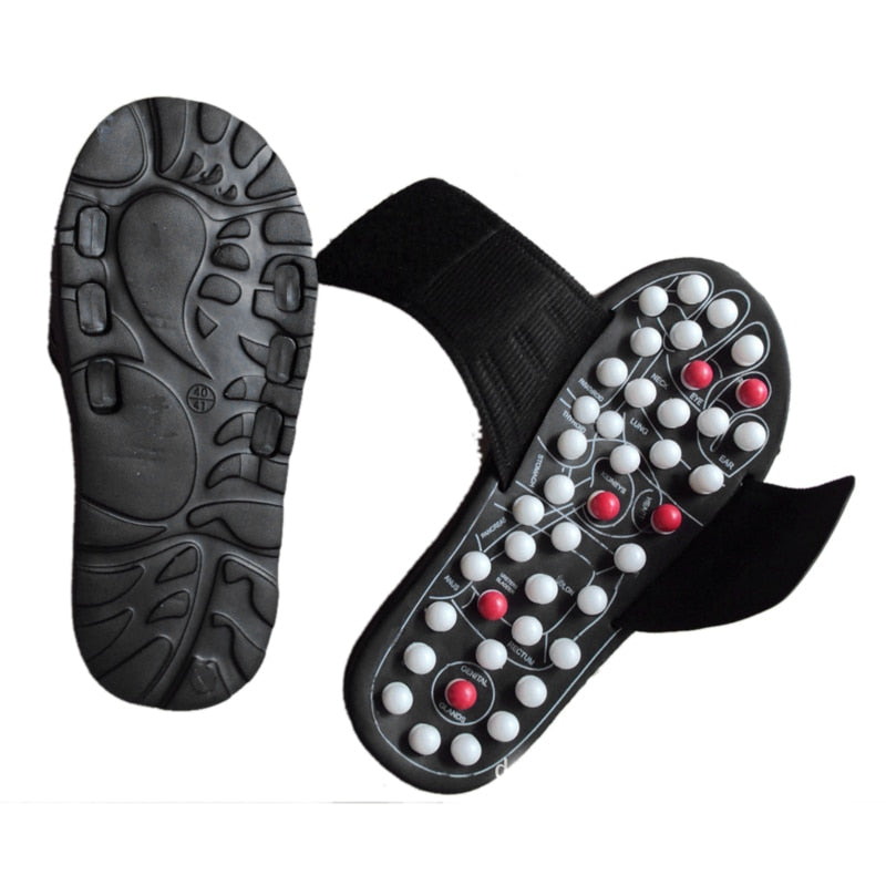 1pair New Arrival Shoe Sandal Reflex Massage Slippers Acupuncture Foot Healthy Massager Shoe Ball barbed