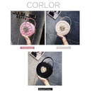 2021 Summer Female Women Messenger Bag Korean Edition Fashion Small Round Bag Mini Bag Circular Shoulder Bag