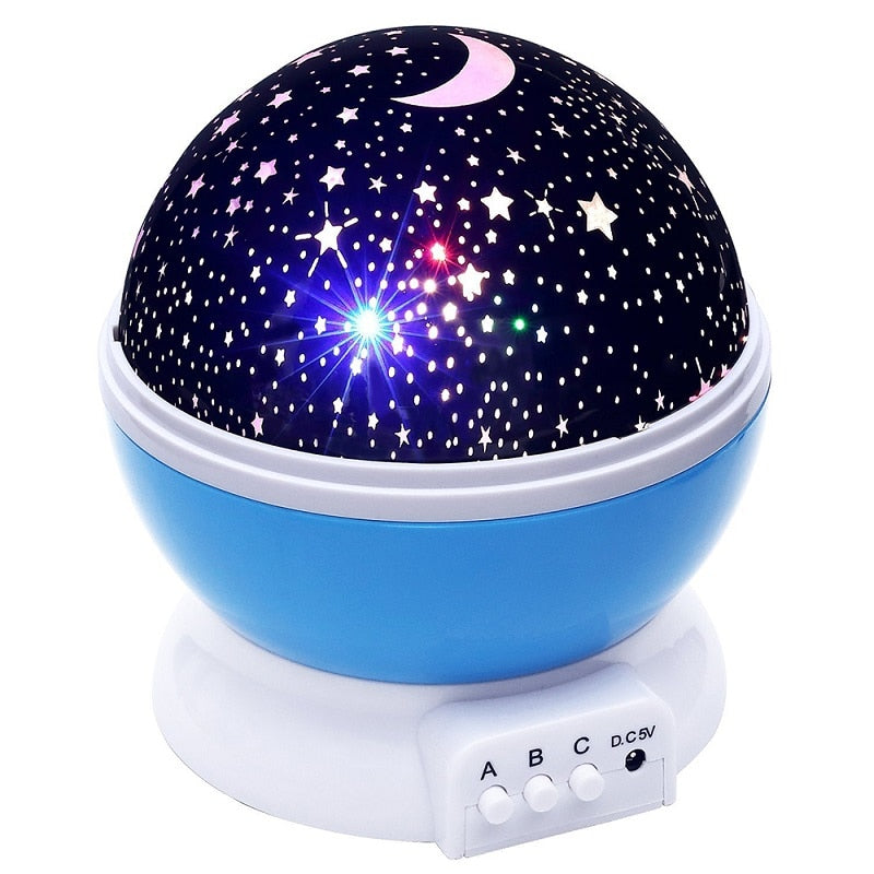 Novelty Luminous Toys Romantic Starry Sky LED Night Light Projector Battery USB Night Light Creative Birthday Toys For Children