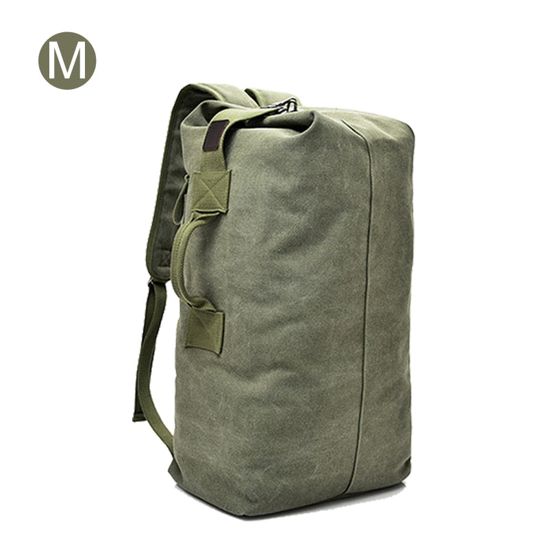 Large Man Travel Bag Mountaineering Backpack Male Luggage Canvas Bucket Shoulder Army Bags For Boys Men Backpacks mochilas XA88C