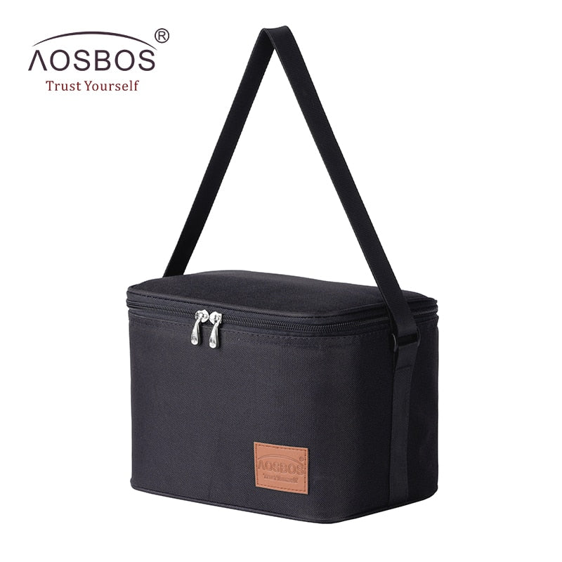 Aosbos, nevera portátil, bolsas de almuerzo con aislamiento de camuflaje, fiambrera térmica, bolsa de Picnic para alimentos, bolsos de mano más frescos para hombres y mujeres