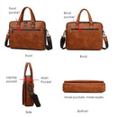 JEEP BULUO Brand High Quality Men Business Briefcase Bags For 14 inch laptop A4 File 2019 New Style Shoulder Travel Bag For Man