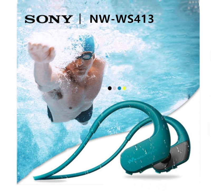 Sony NW-WS413 wasserdichtes Schwimmen, Laufen, MP3-Player, Kopfhörer, integriertes Zubehör, wasserdichter SONY WS413 Walkman