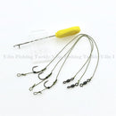 1 Pack Karpfenangeln Haar-Rigs Set Karpfen-Endgeräte-Kit Fertige Rigs Mit Kostenloser Ködernadel Boilie-Stoppern Spinner-Wirbel