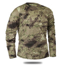 Mege marca ropa nuevo otoño primavera hombres manga larga camuflaje táctico camiseta masculina camisa militar de secado rápido