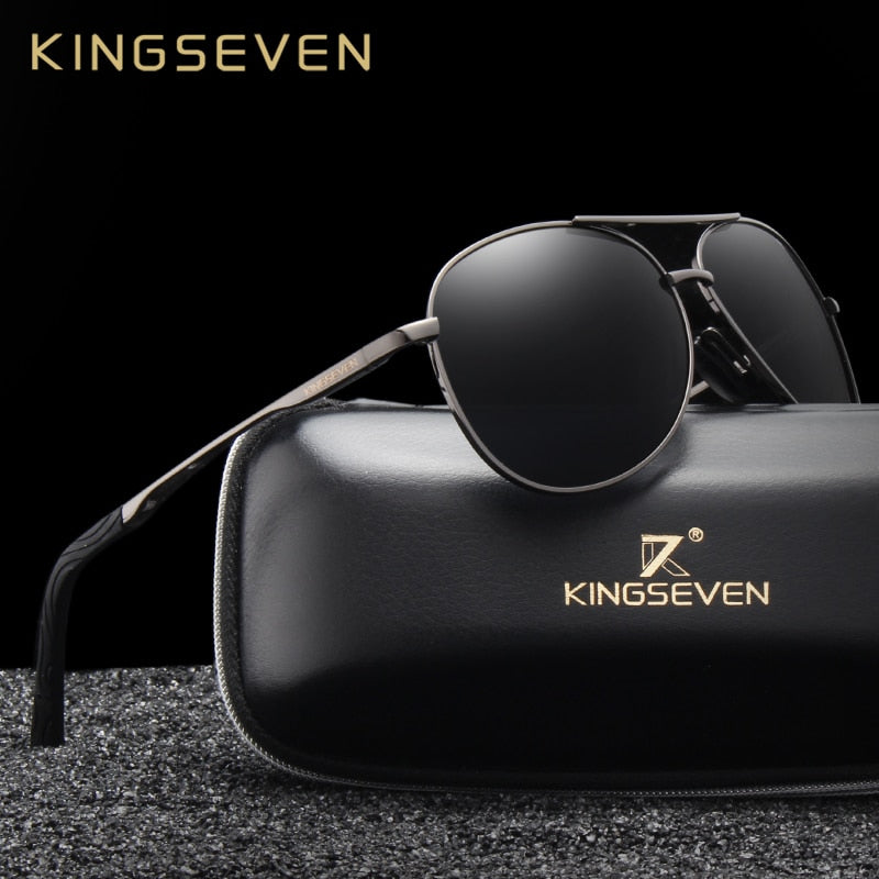 KINGSEVEN Brand Fashion Herren UV400 Polarisierte Sonnenbrille Herren Driving Shield Eyewear Sonnenbrille Oculos Gafas N7013