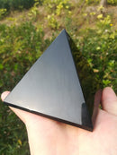 Pirámide curativa de obsidiana negra de 4-10 cm, punto de cristal Triángulo Mineral Natural al por mayor