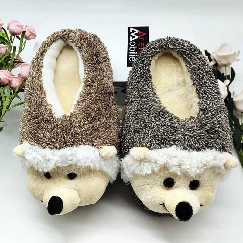 Zapatillas de interior Oferta especial para perros, zapatillas de casa personalizadas para amantes de los setos de invierno cálido, zapatos gruesos de fondo duro en los zapatos de los amantes del suelo