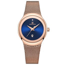 NAVIFORCE Luxury Brand Watches for Women Fashion Casual Ladies Quartz Wristwatch Rose Gold Stainless Steel Waterproof Clock Girl