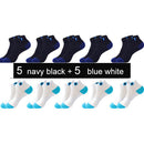 10 Pairs New Spring Summer Cotton Socks Boat Mesh Breathable Men&