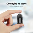 USLION Mini 2 Port USB Car Charger Adapter For iPhone Samsung QC3.0 Fast Charging USB Charger Mobile Phone Dual USB Car-charger