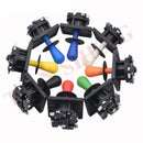 2Pcs/Lot New Competition American happ Style Bat top Arcade Nylon Joystick 8 ways for Arcade parts Game Machine Accessory