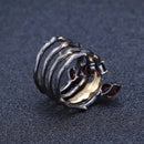 GEM'S BALLET 2.75 Karat Natürlicher Roter Granat Edelstein Fingerring 925 Sterling Silber Vintage Gothic Ringe Für Frauen Feiner Schmuck