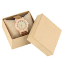 Maple Wood Watch Women watches Luminous Needle ladies Dress clock leather band Casual Quartz Wristwatch Luxury relogio femininos