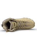 Botas militares de cuero de marca de alta calidad para hombre de invierno/otoño, barcos de combate tácticos de fuerza especial para el desierto, zapatos para exteriores, botas de nieve