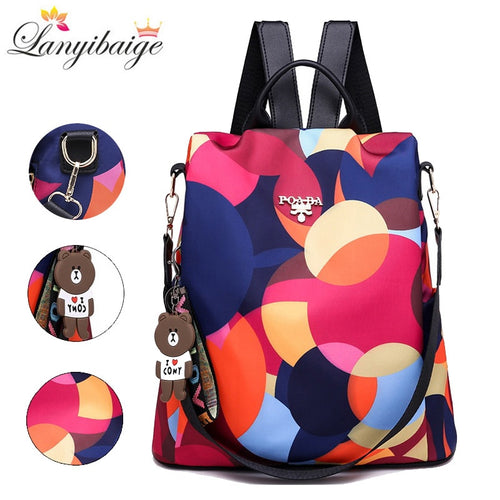 Mode Rucksack Frauen Umhängetaschen Große Kapazität Frauen Rucksack Schultaschen für Mädchen im Teenageralter Leichte Damen Reiserucksack