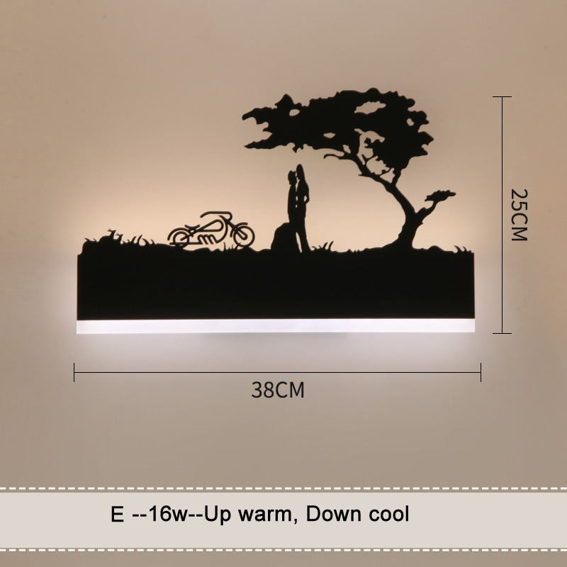 Romantic Wall lamps acrylic lampshade lighting fixture upside warm down cool for living room bedside Animal lights AC110-260V