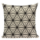 Pop Geometric Animal Cushion Cover Black White Linen Cushion Decorative Pillowcase Square High Quality Print Custom Throw Pillow