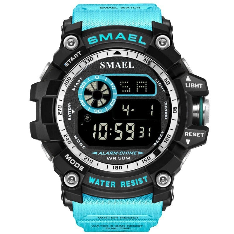 SMAEL Militärische Digitaluhren Männer Alarm Wasserdichte Uhr LED-Rücklicht Sport Armbanduhr Chronograph Countdown-Uhr Männlich 8010