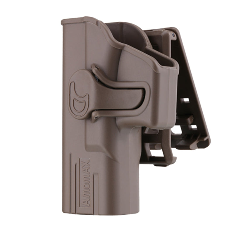 Amomax Tactical Holster for Glock 19/23/32 ISSC M22/ ICS BLE-XAE Series Hunting Leg Holster Airsoft- Left Hand Tan
