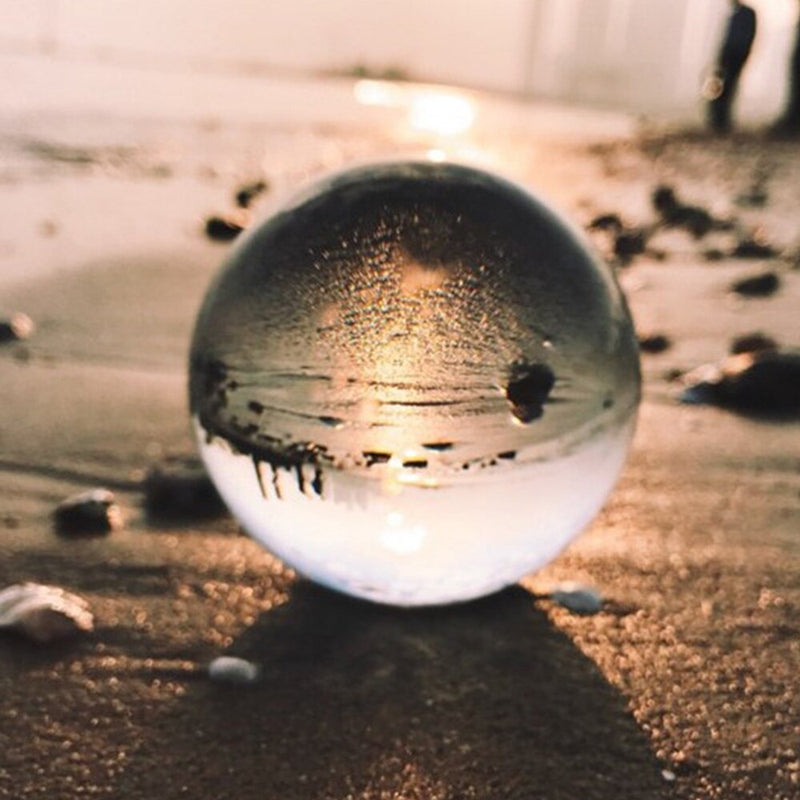 80mm Magic Crystal Ball Quartz FengShui Photography Glass Sphere for Home Decoration Fashion