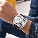 Oulm 1349 New Sport Watches Men Super Big Large Dial Male Quartz Clock Decorative Compass Luxury Men&